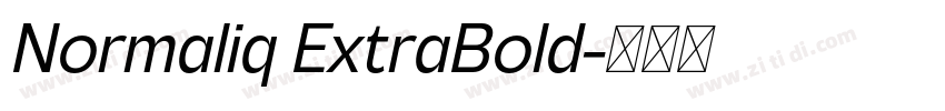 Normaliq ExtraBold字体转换 Normaliq ExtraBold字体转换